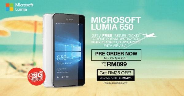 Lumia 650 Pre Order Malaysia
