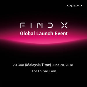 【馬來西亞】OPPO Find X即將到來，看Find X發佈會直播贏好禮！ 1