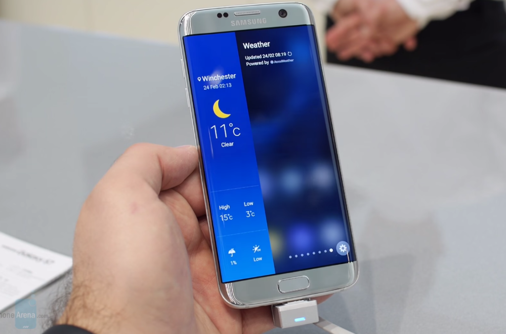 Samsung Galaxy S7 Edge Weather Panel