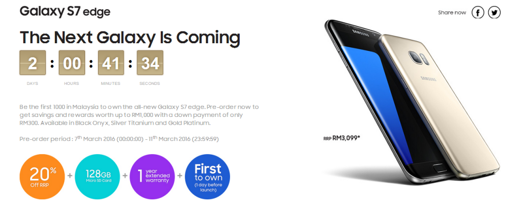 Galaxy S7 Pre Order in Malaysia