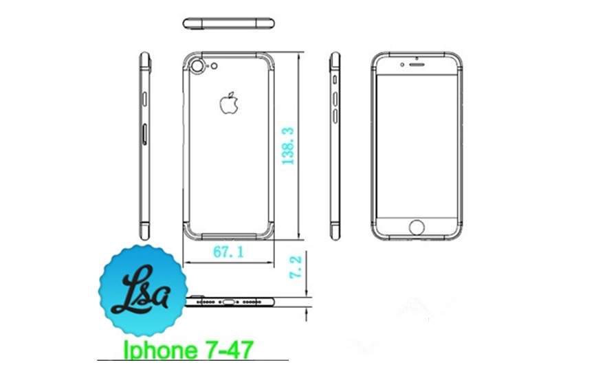 詳細設計圖曝光：率先了解 iPhone 7 與 iPhone 7 Plus 5大不同處！