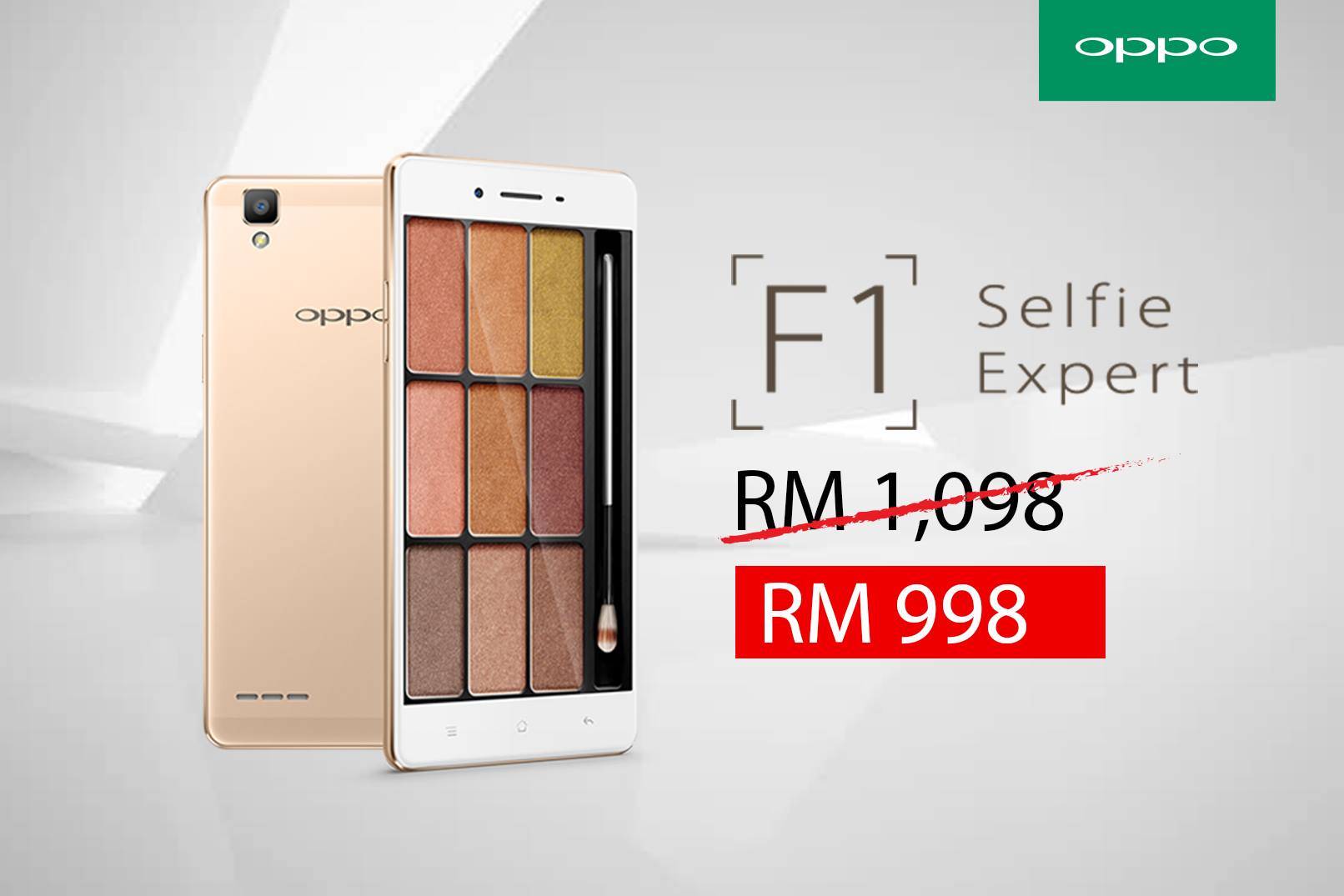 【馬來西亞】開齋節優惠：主打自拍的 Oppo F1 如今僅賣 RM998