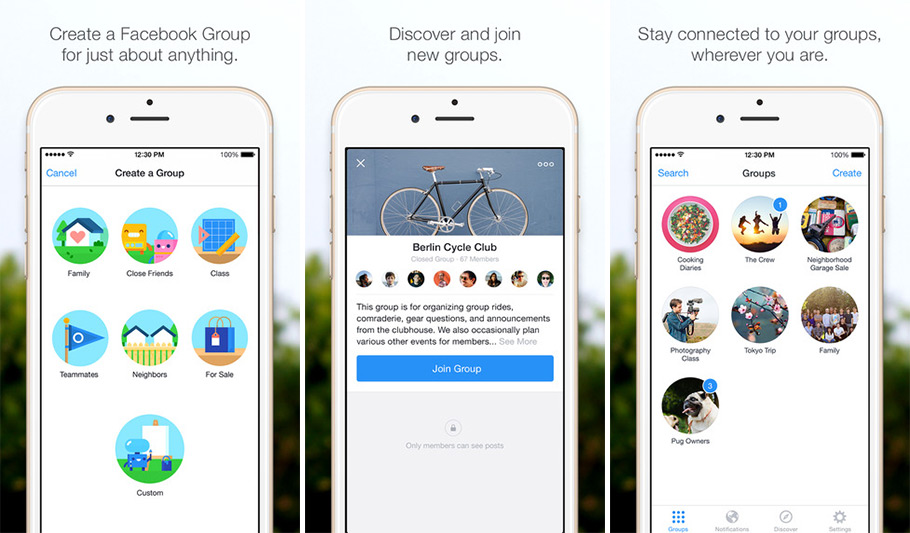 App 更新：Facebook Groups App 正式整合到 Facebook 中！