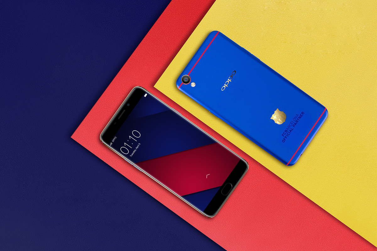 藍配金好搶眼： Oppo F1 Plus Barcelona 限量訂製版正式發布！