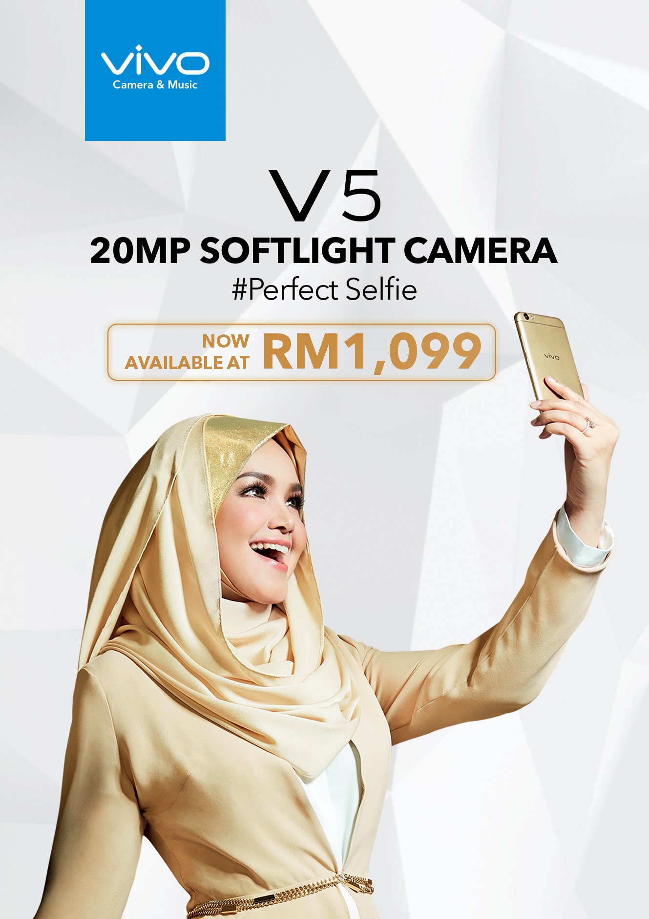 【馬來西亞】大回饋：vivo V5 售價下調 100 至 RM1,099；購買 v5 Plus 獲限時五重豪禮！ 1
