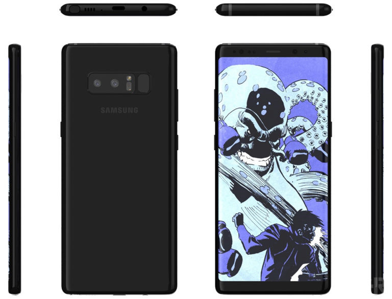 8月23日正式發布：更多 Samsung Galaxy Note 8 渲染圖曝光！ 2