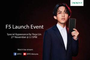 星光閃爍！林宥嘉和Fattah Amin確定出席11月2日 Oppo F5馬來西亞發佈會！ 1