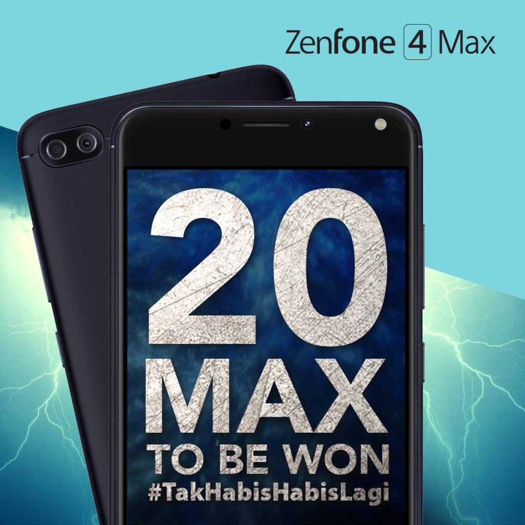 20 部新手機待贏取：Asus 將從 10月 24日起每天送出一部 Zenfone 4 Max；完成三簡單步驟即可！ 1