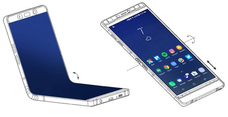 下一波黑科技：Samsung 明示即將推出可折疊屏幕智能手機；設計專利圖曝光其可能性外形！ 2