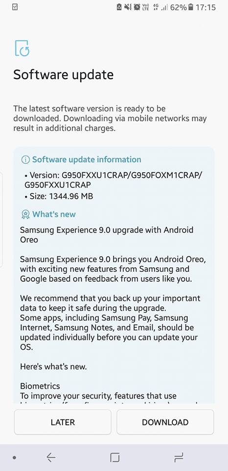 新年送大禮：馬來西亞 Samsung Galaxy S8 / S8 Plus 正式迎來 Android 8.0 系統更新！ 1
