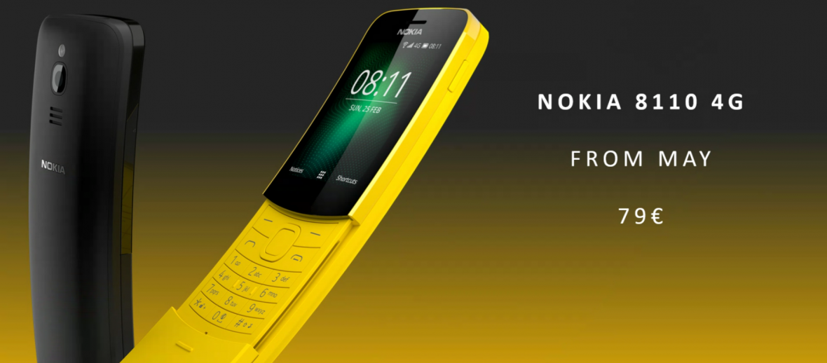 Matrix 經典重現：香蕉滑蓋機 Nokia 8110 將推出 2018 全新版本；支援 4G 網絡與熱點分享！(更新：真機曝光了） 5