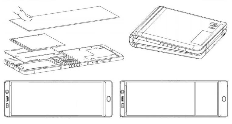 像似被折起的 Note 8 + 額外副屏幕：更多 Samsung Galaxy X 可折疊屏幕智能手機訊息曝光！ 2