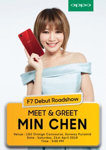 OPPO F7預購活動： 現預購就能獲得與明幀在售賣會上見面的機會，第7；77；777；7777位網上預購的朋友還能免費獲得OPPO F7！ 103