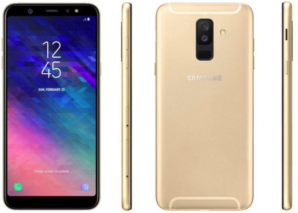 全面屏 + 雙鏡頭確認：全新 Samsung Galaxy A6 與 A6+ 官方宣傳圖曝光！（更新：藍與金色款式設計曝光） 2