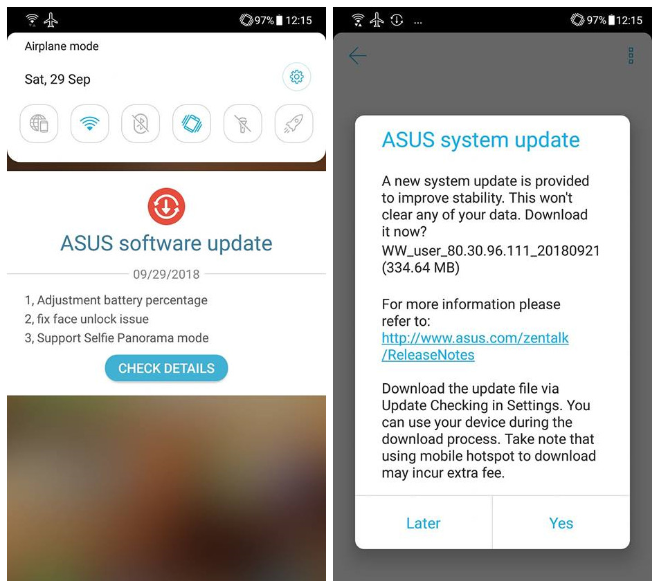 Asus Zenfone 5z 更新：新增 Panorama 自拍模式和改進面部解鎖等！ 1