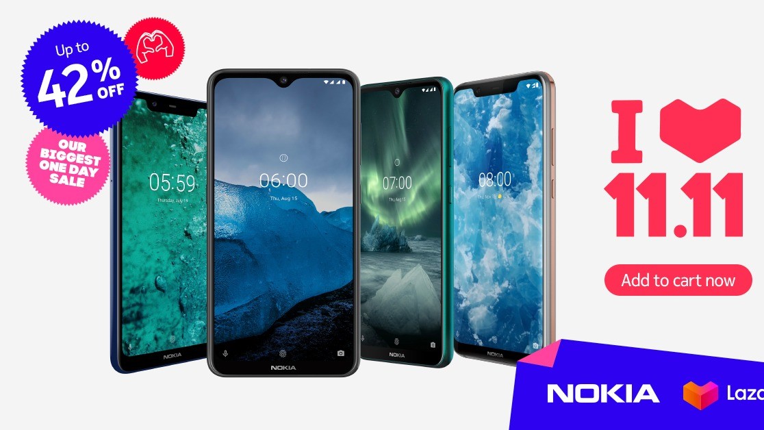Nokia 双十一特惠最高折扣 42%：Nokia 6.2 在11.11当天仅售 RM799；香蕉机 Nokia 8110 4G 仅售 RM199！