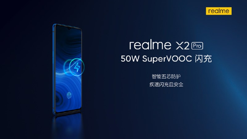 洗完澡，充滿電！超級旗艦 realme X2 Pro 內置 50W SuperVOOC 超級快充；充電從零到100%只需35分鐘！ 5