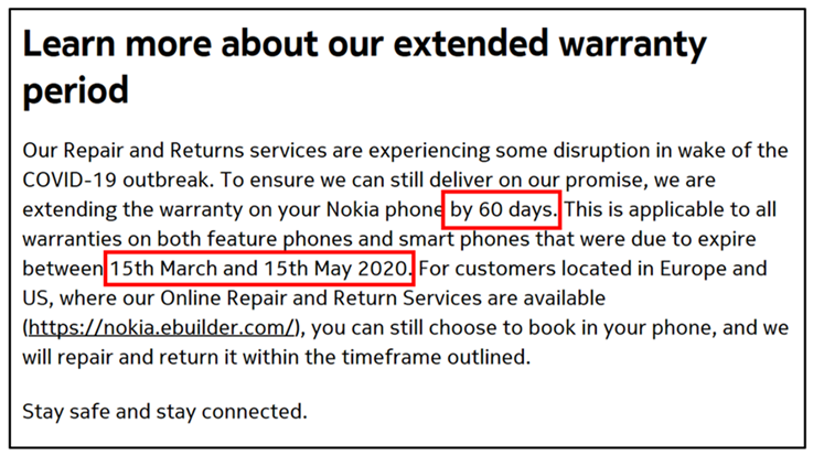 齊抗疫、延保固：Nokia Mobile 宣佈延長 60天手機 Warranty！ 1