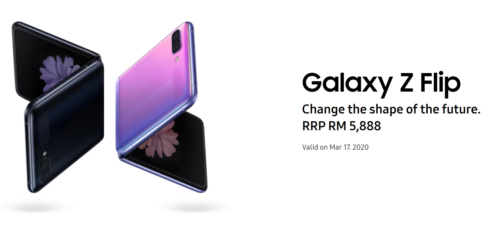 3月17號超限量預購：Samsung Galaxy Z Flip馬來西亞售價RM5888；預購者成全馬首批用戶；享有尊貴售後服務！ 1