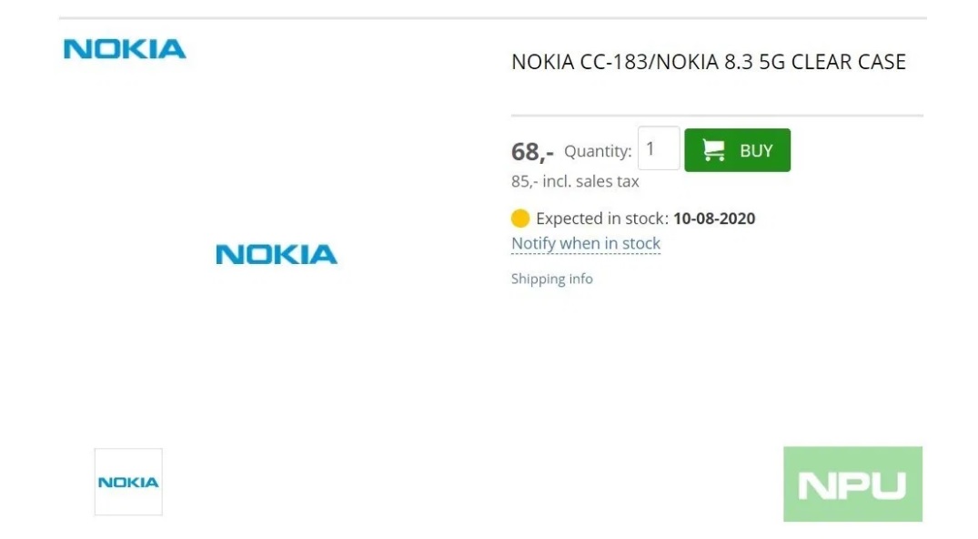 獲俄羅斯入網證：Nokia 8.3 透明殼銷售日期明示新機8月開賣；Nokia 2.4 即將發布！ 1