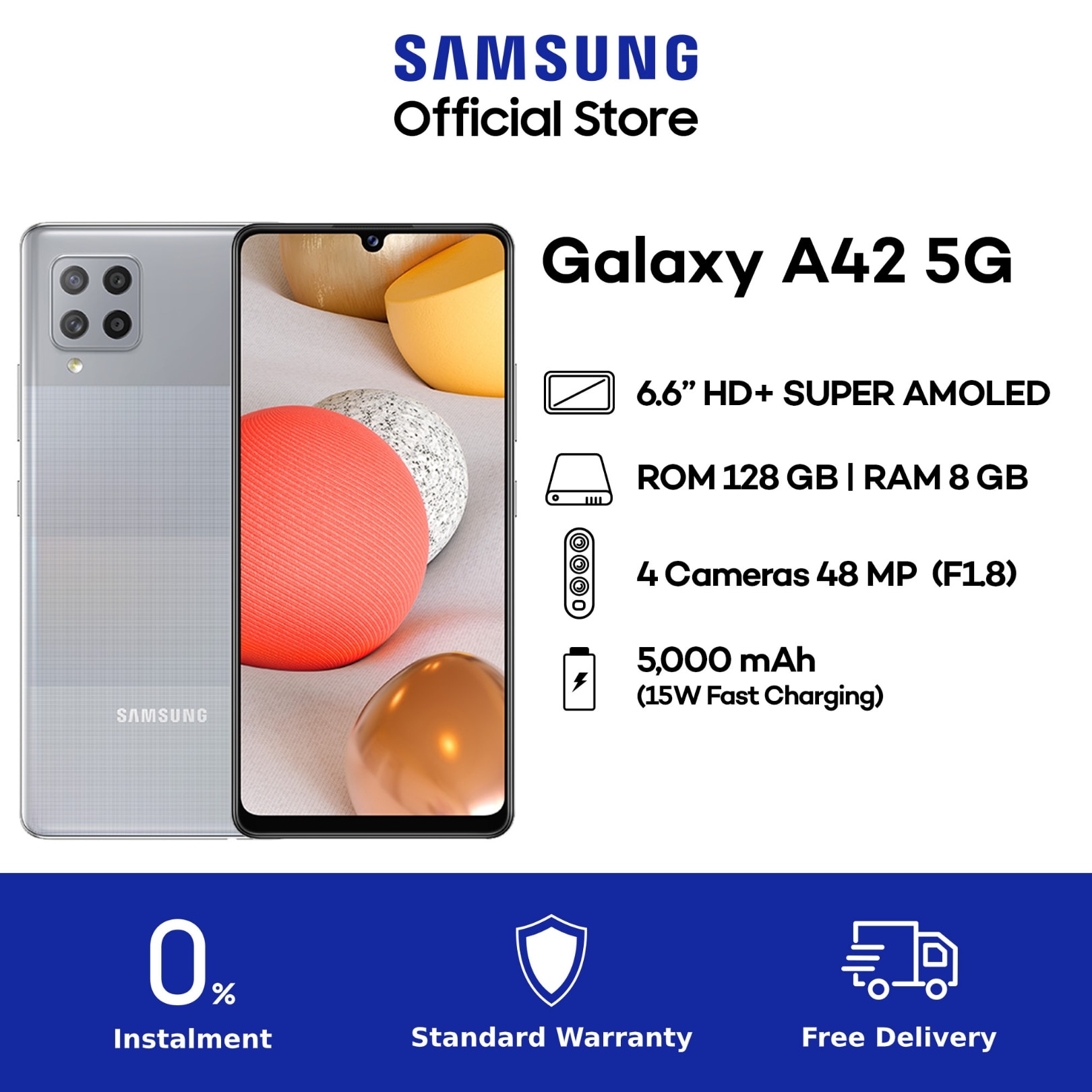 驍龍750G、4800萬四攝、5000mAh電量：Samsung Galaxy A42 5G 正式登陸馬來西亞；售價RM1,599！ 4