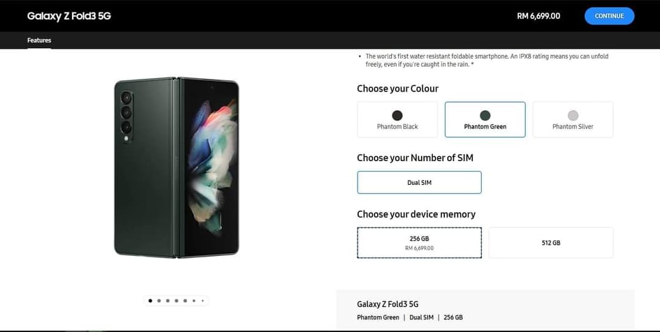 比前代便宜高達32%：Samsung Galaxy Z Fold3 與 Galaxy Z Flip3 馬來西亞售價曝光；從RM3999起！ 1