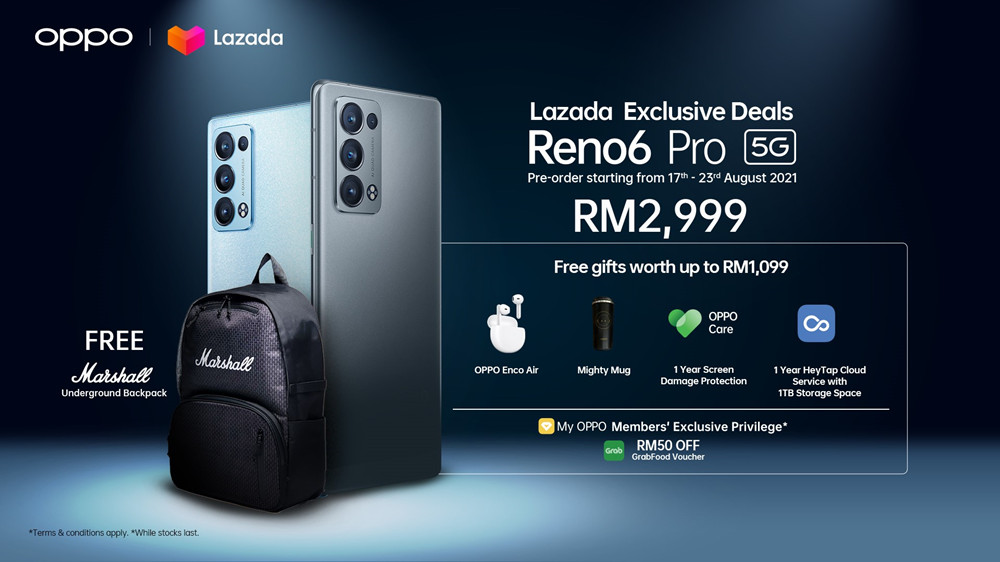 驍龍870、5000萬四攝：OPPO Reno6 Pro正式於大馬發布；售價RM2999；預購送RM1099贈品！ 1