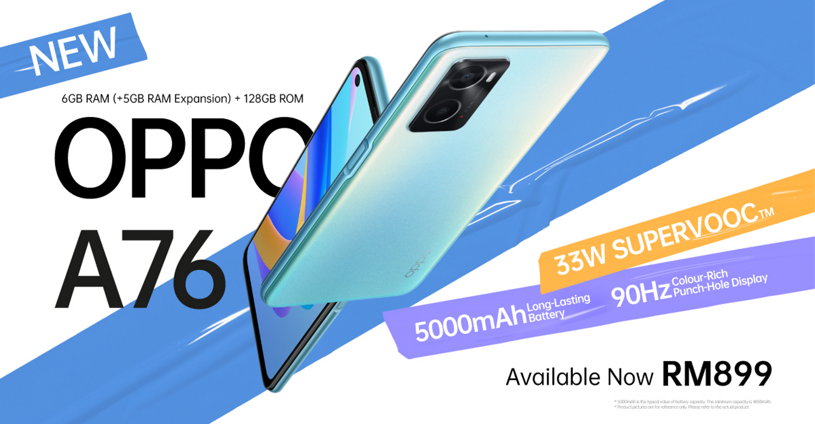 驍龍680、90Hz屏、33W閃充：OPPO A76 正式在馬來西亞發布；售價僅需RM899！ 3