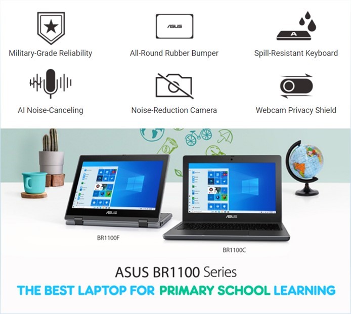 ASUS Back to School 促銷：購買 ASUS BR1100 學習筆記本現有RM150 折扣；售價從 RM1,449起！ 2