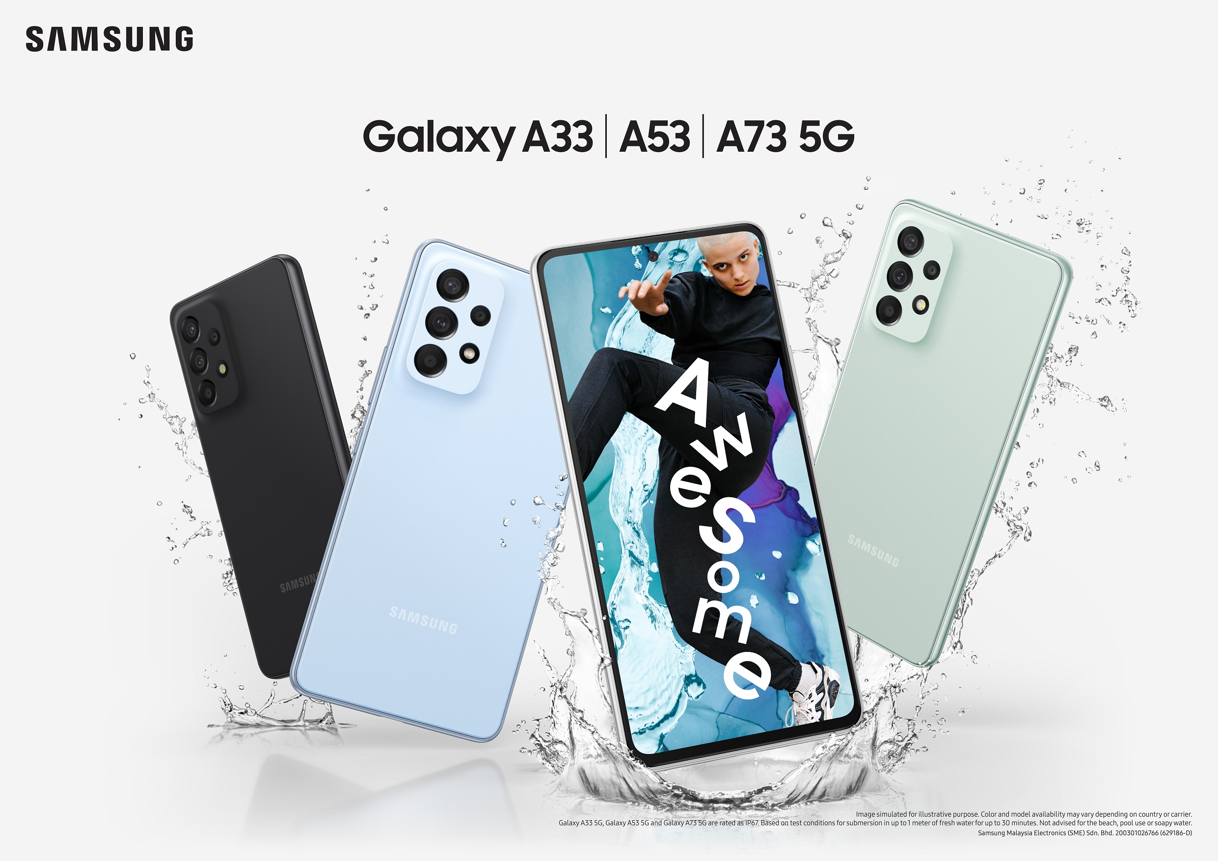 最貴贈送 Galaxy Buds Live 藍牙耳機：Samsung Galaxy A73、A53 以及 A33 馬來西亞預購即日起開跑！ 2