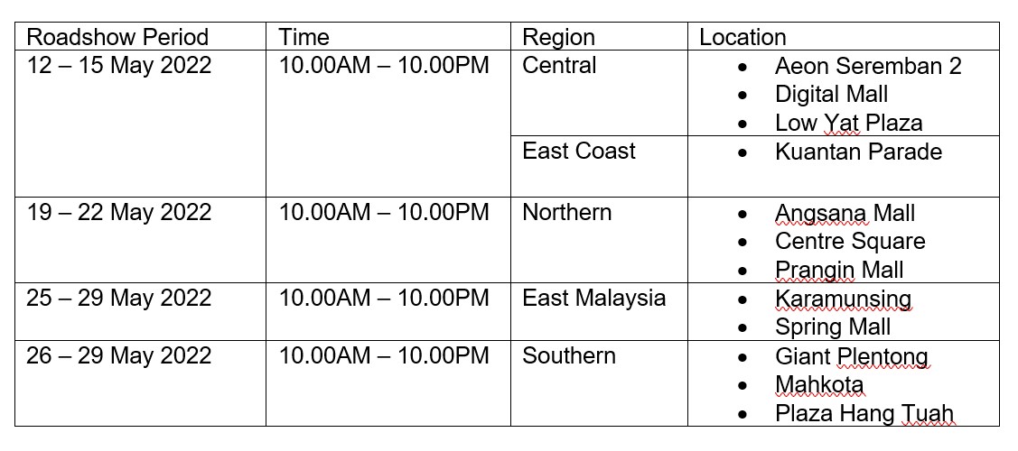 優惠至5月29日：在指定 Roadshow 購買 Samsung Galaxy A 系列新機可獲總值最高 RM467 贈品！ 1