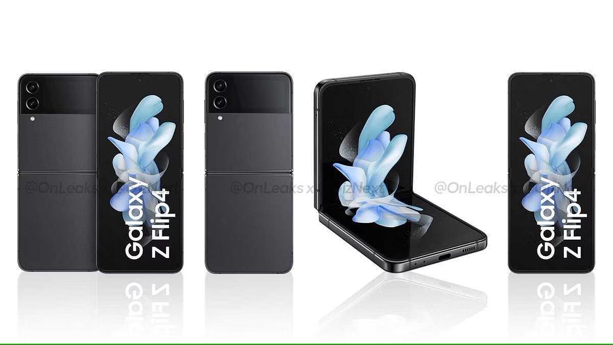 黑、藍、紫、金齊亮相：Samsung Galaxy Z Flip4 四配色高清官方宣傳圖曝光！ 1