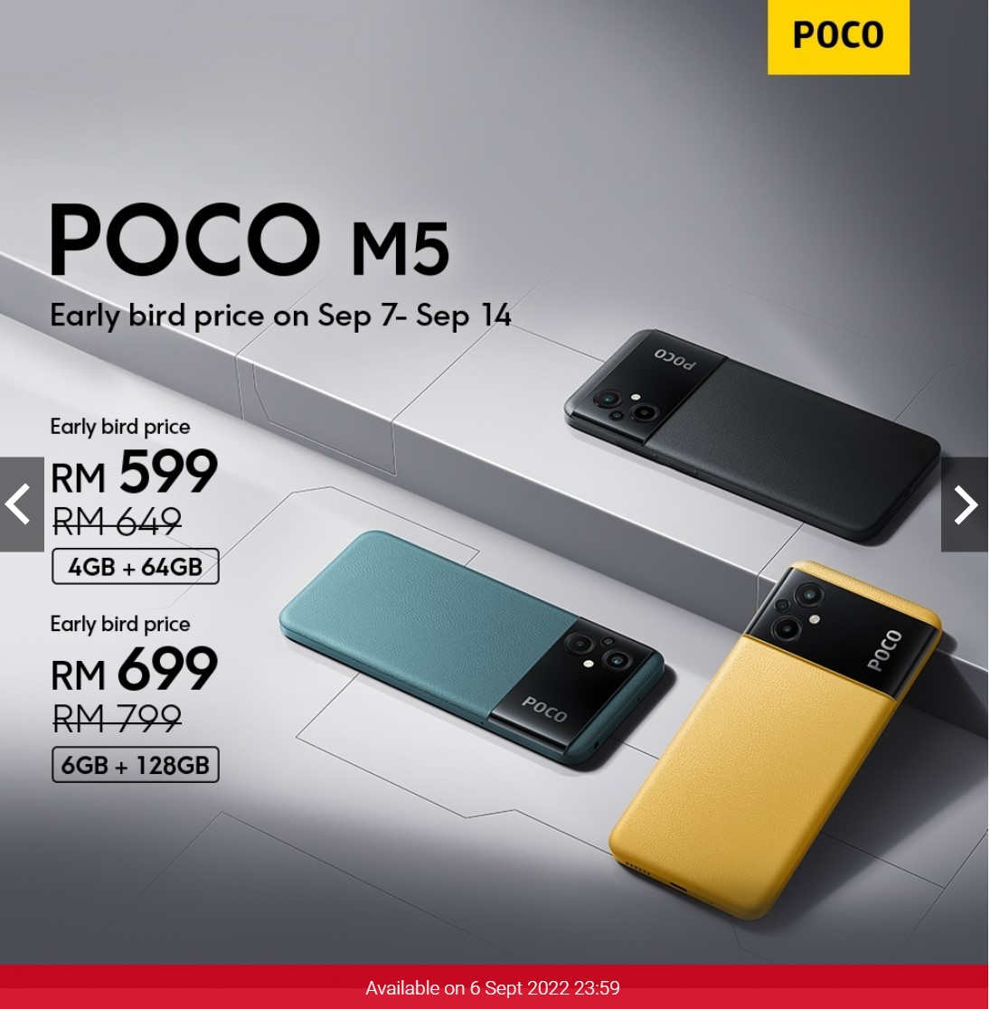 最高配 Helio G99 處理器、6400萬四攝：POCO M5 與 POCO M5s 正式在馬來西亞發布；大馬售價從RM649起！ 2