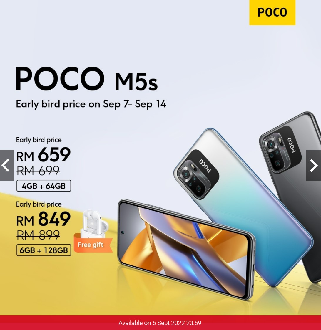最高配 Helio G99 處理器、6400萬四攝：POCO M5 與 POCO M5s 正式在馬來西亞發布；大馬售價從RM649起！ 4