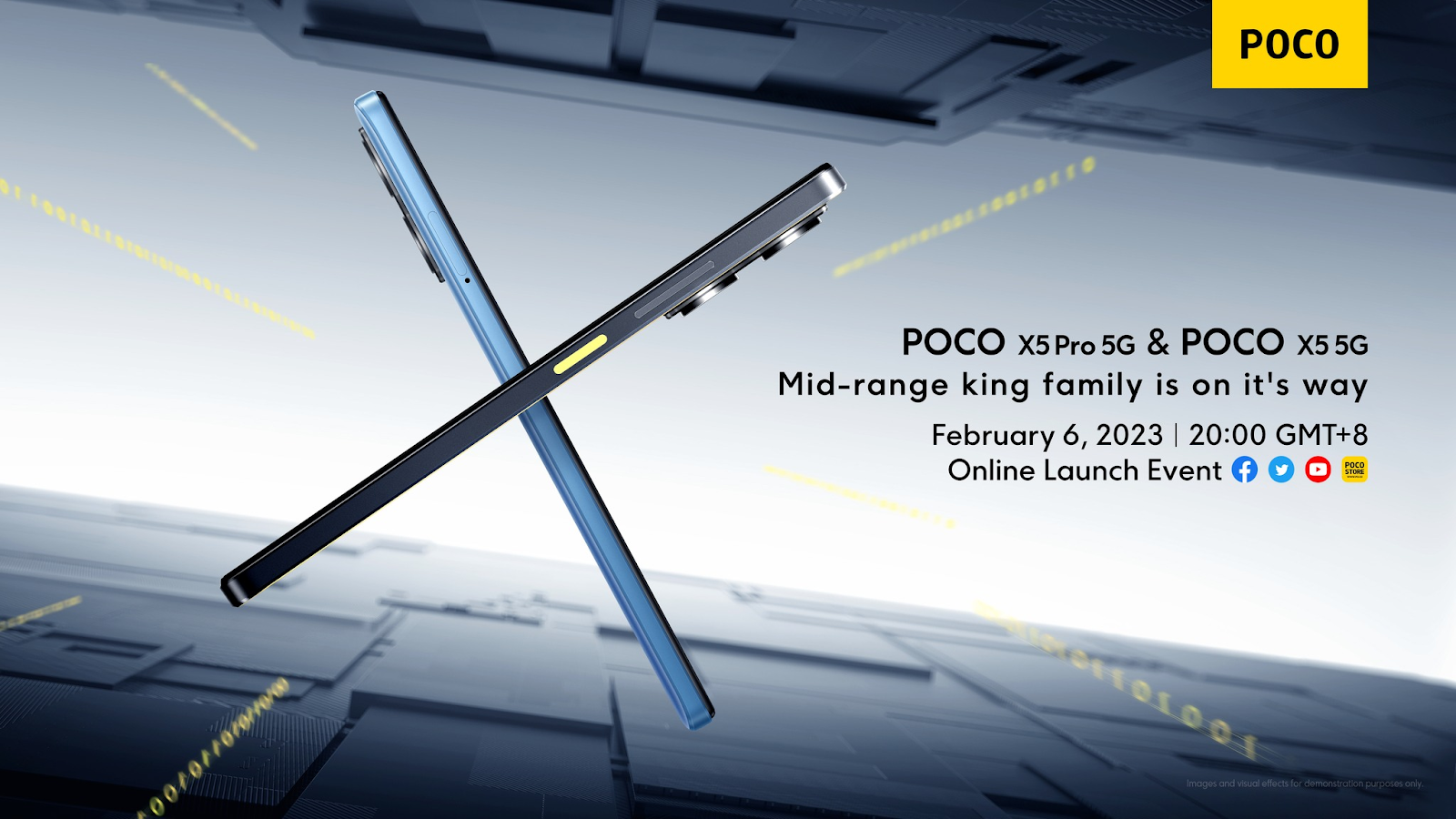 官宣圖與主要規格曝光：POCO X5 系列將在2月6日正式發布！ 1