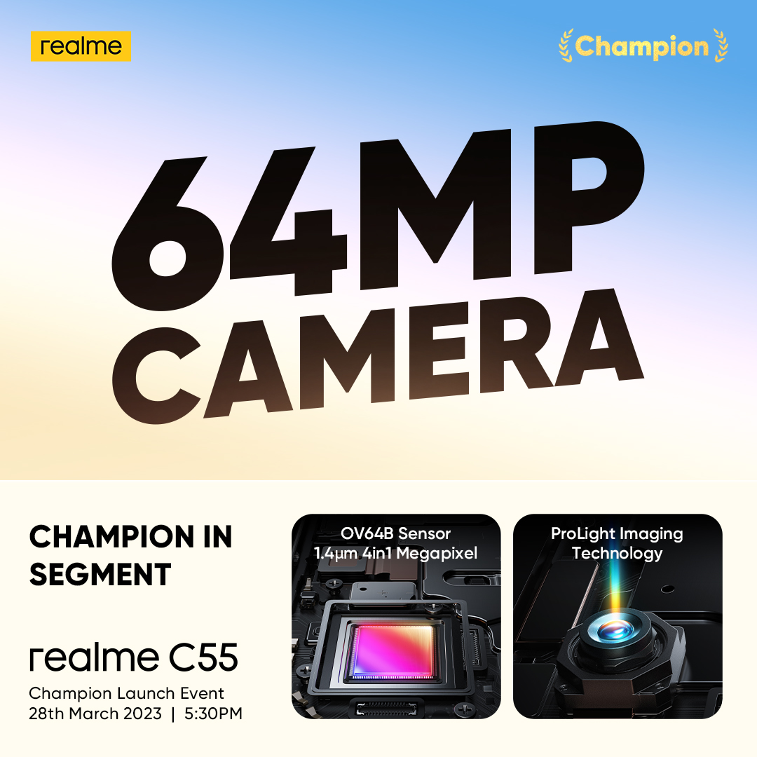確認推出 256GB 版本 ：realme C55 將在3月28日正式於大馬發布！ 3