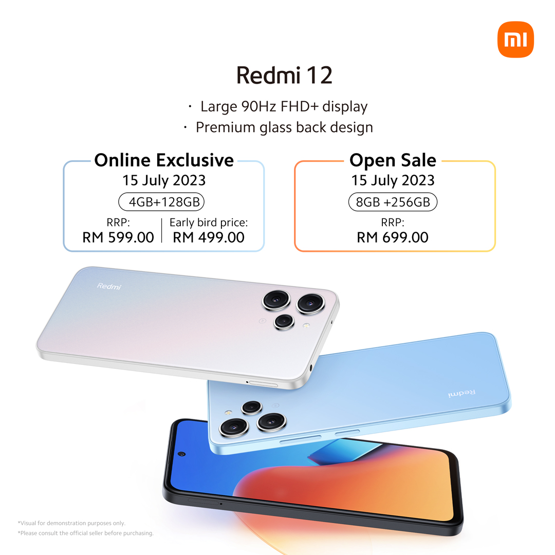 5000萬像素主攝、5000mAh電量、90Hz屏：Redmi 12 將于7月15日开卖，大馬最低優惠價僅需 RM499！ 3