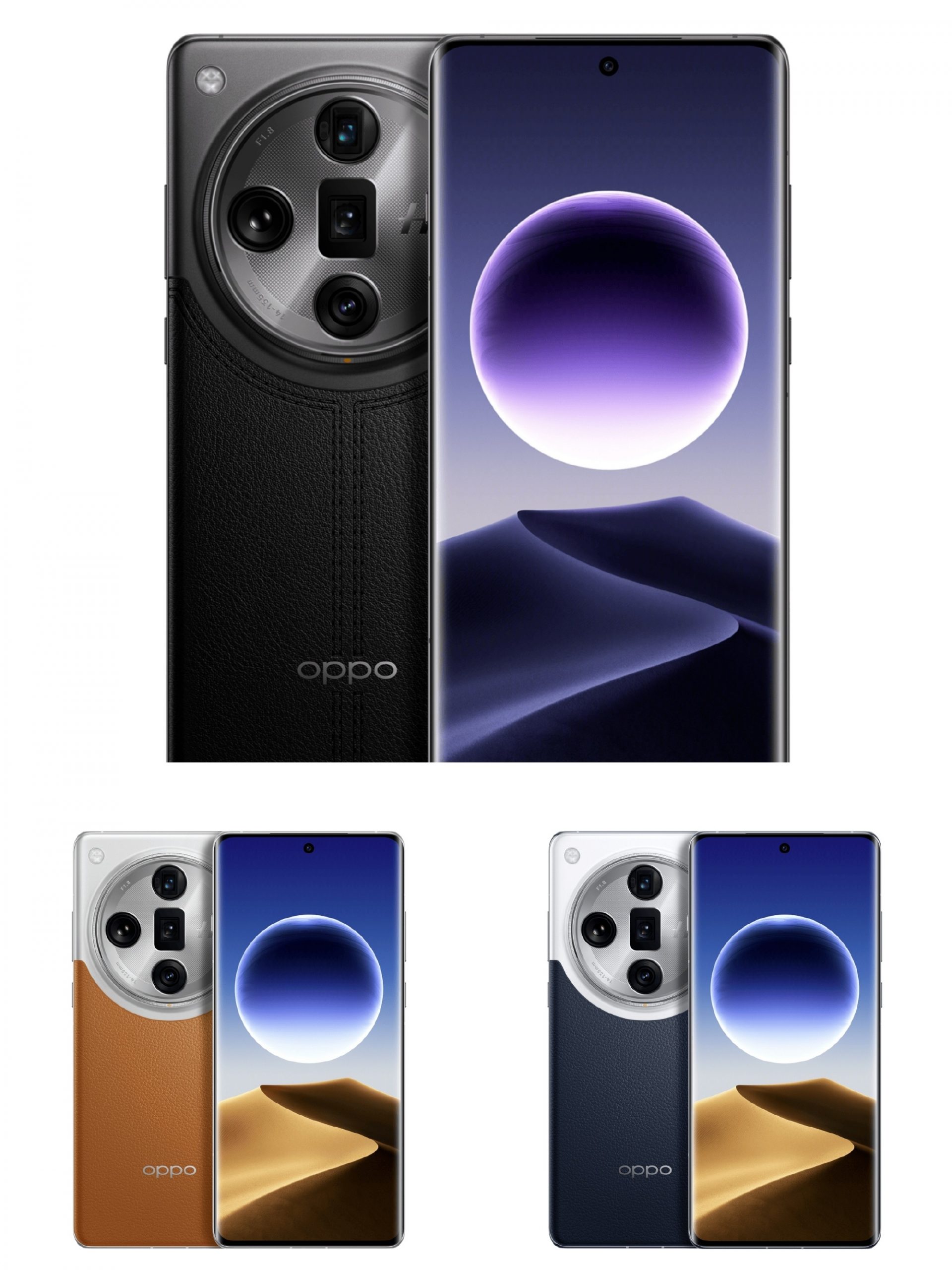 1月8日發布：OPPO Find X7 系列官方宣傳圖與主要規格全曝光；支援雙變焦鏡頭與衛星通訊技術！ 1