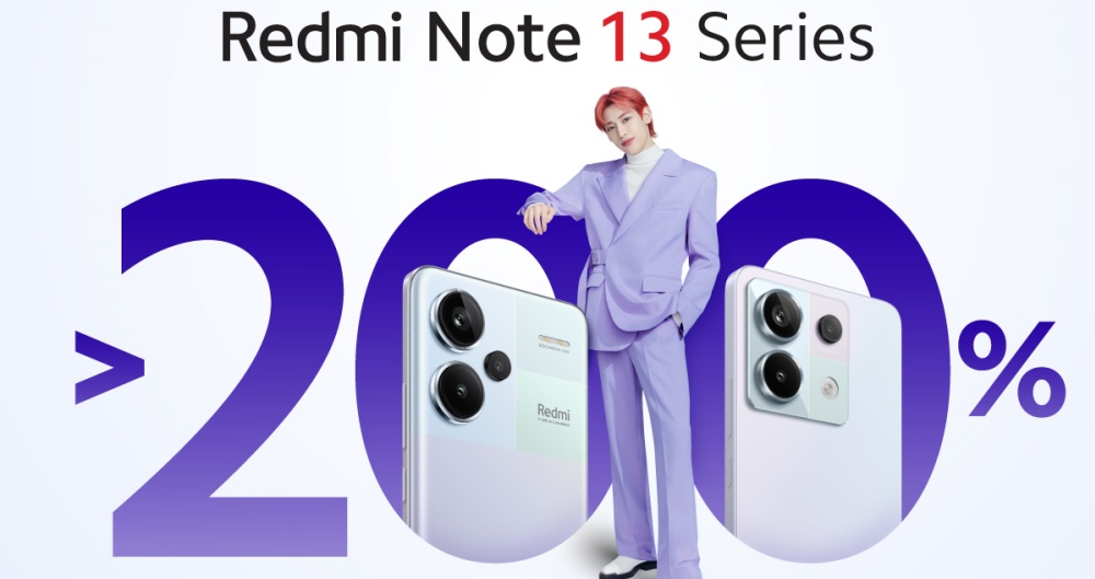 魅力不可擋：Redmi Note 13 系列大馬首周銷量對比前代成長 200%！