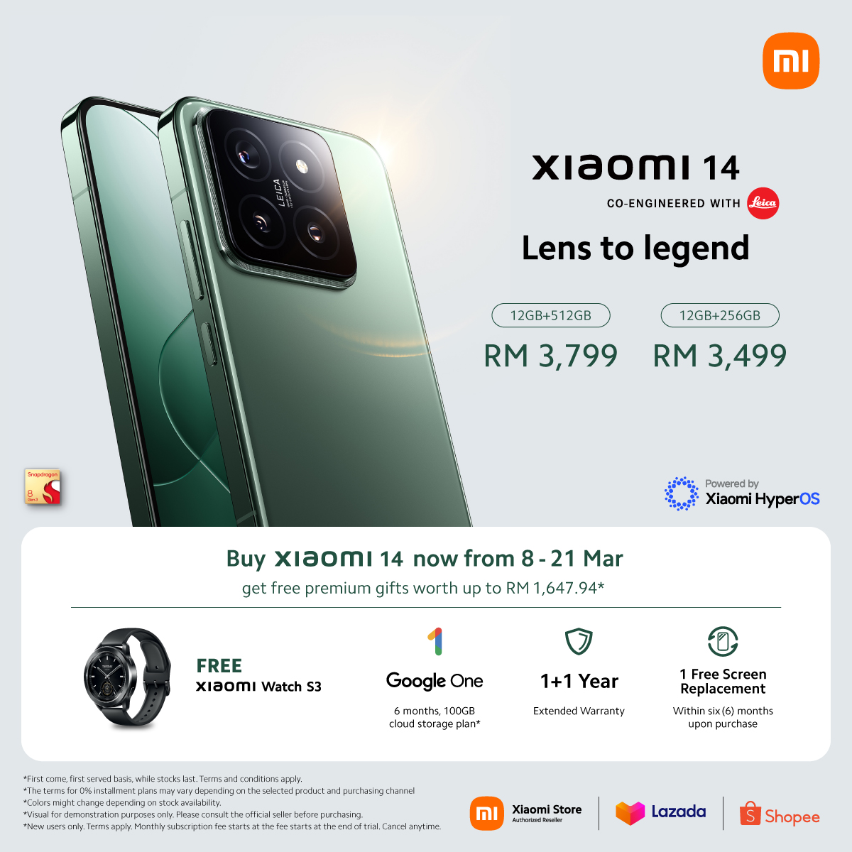 徠卡SUMMILUX鏡頭、驍龍8 Gen3：小米14 Ultra 與小米14 正式在大馬發布；售價RM3,499起！ 36