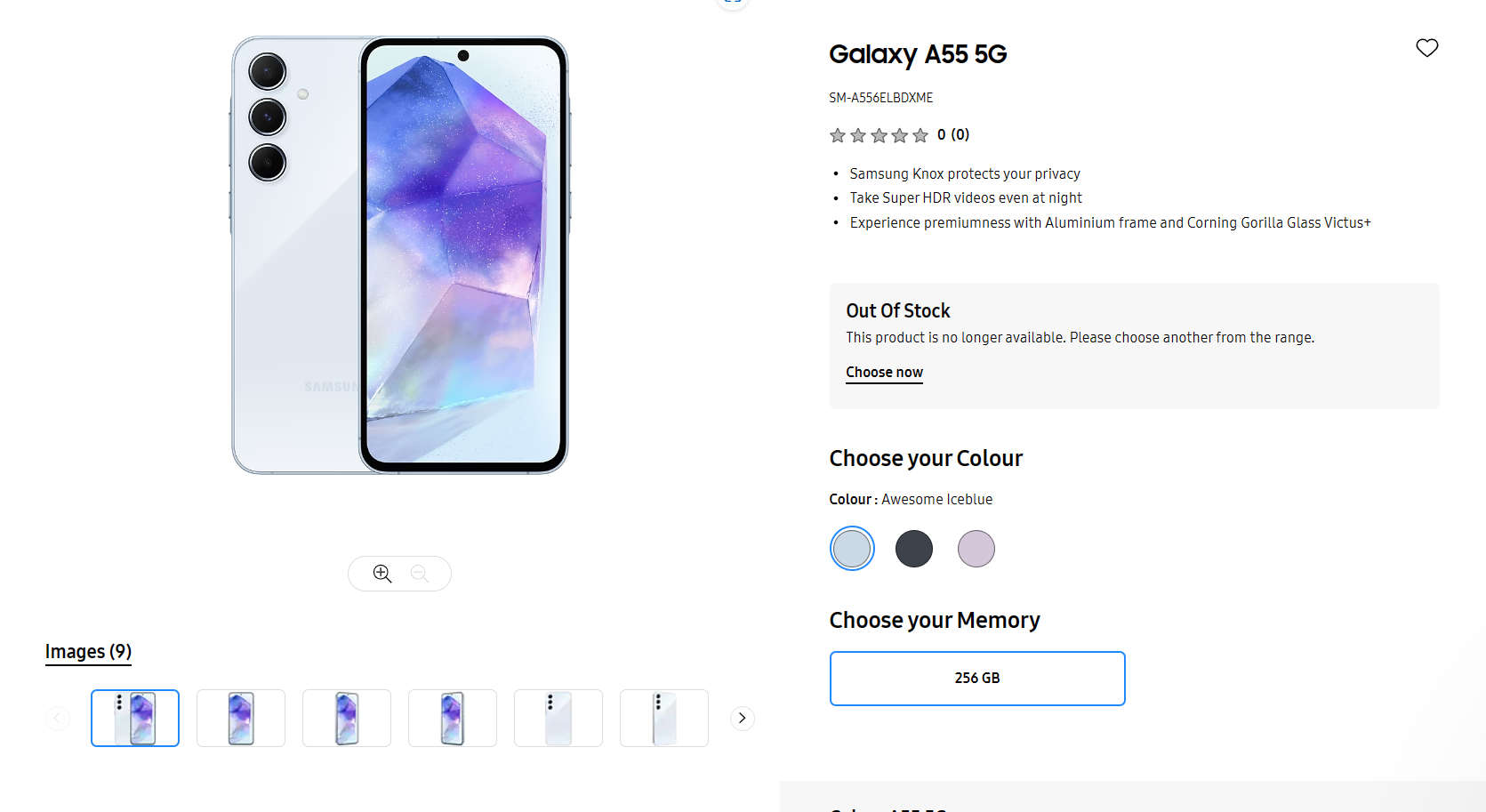 Galaxy A55 Official Page