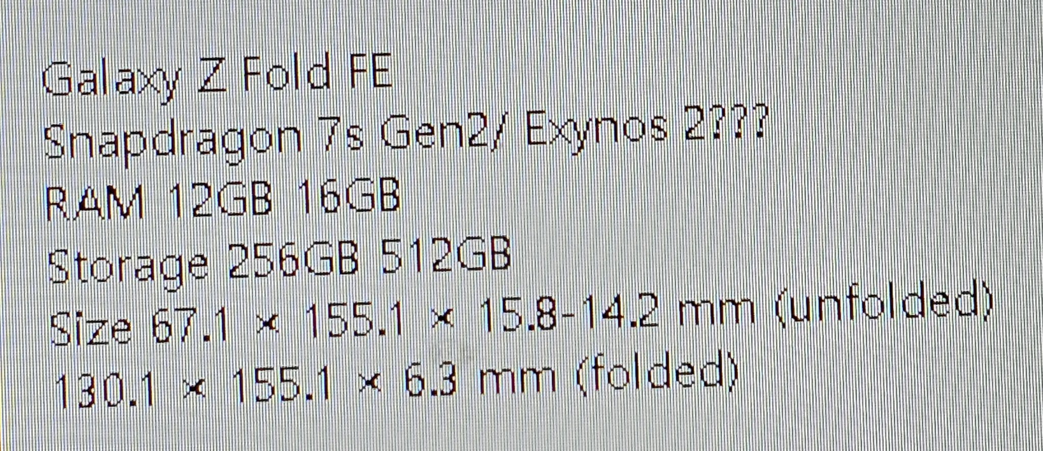 折疊屏手機即將大眾化：Samsung Galaxy Z Flip FE 與 Z Fold FE 部分規格曝光；僅其中一部會推出市場！ 1