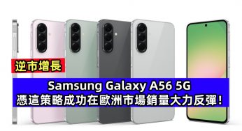 逆市增長：Samsung Galaxy A56 5G 憑這策略成功在歐洲市場銷量大力反彈！
