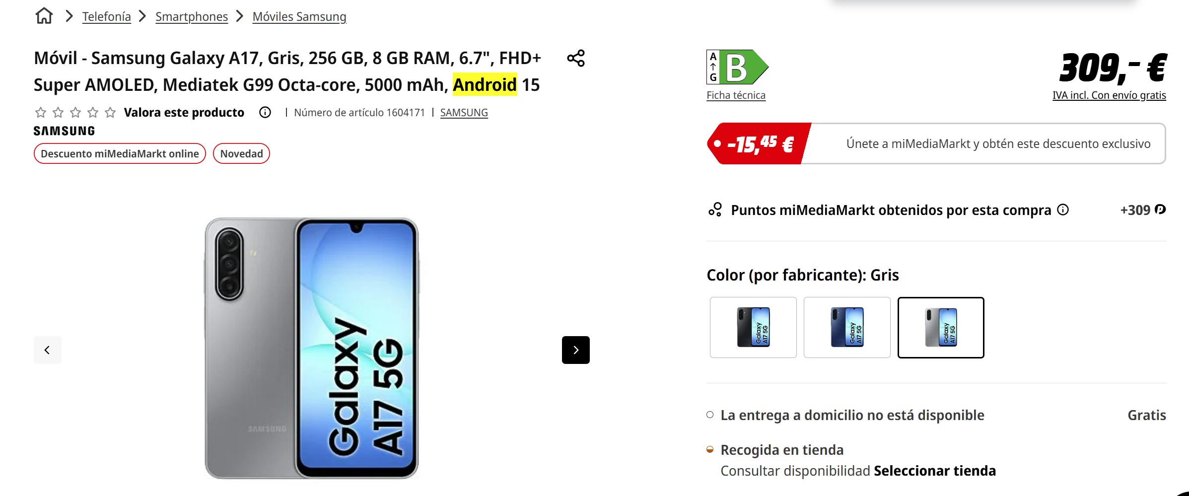 升級配置 OIS 相機：Samsung Galaxy A17 5G 驚現歐洲零售商平台；規格與售價曝光！ 3